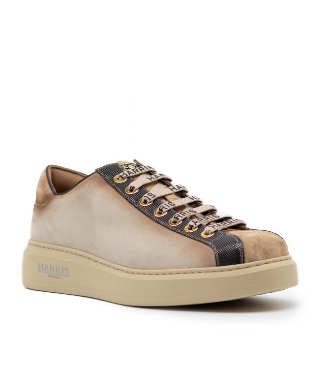Harris Harris heren veterschoenen beige Softy Ecru/Velours Harris Heren Nette Schoenen in Beige online kopen