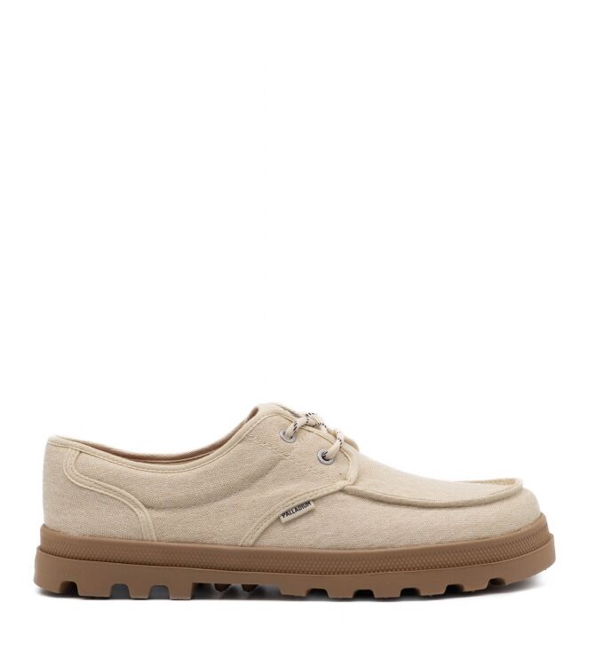 Palladium Palladium heren veterschoenen rubberzolen Dunelite Moc Cush Sahara Palladium Heren Lage Veterschoenen in Beige online kopen