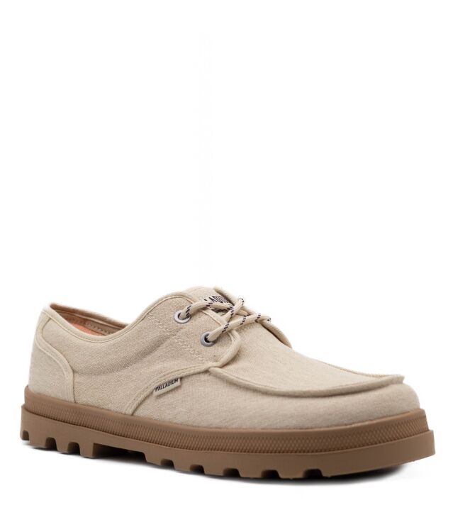 Palladium Palladium heren veterschoenen rubberzolen Dunelite Moc Cush Sahara Palladium Heren Lage Veterschoenen in Beige online kopen