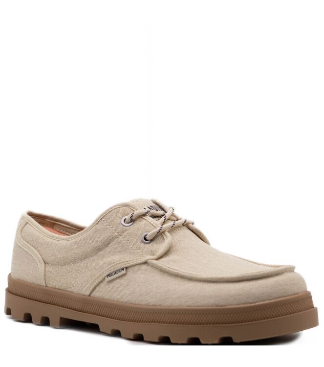 Palladium Palladium heren veterschoenen rubberzolen Dunelite Moc Cush Sahara Palladium Heren Lage Veterschoenen in Beige online kopen