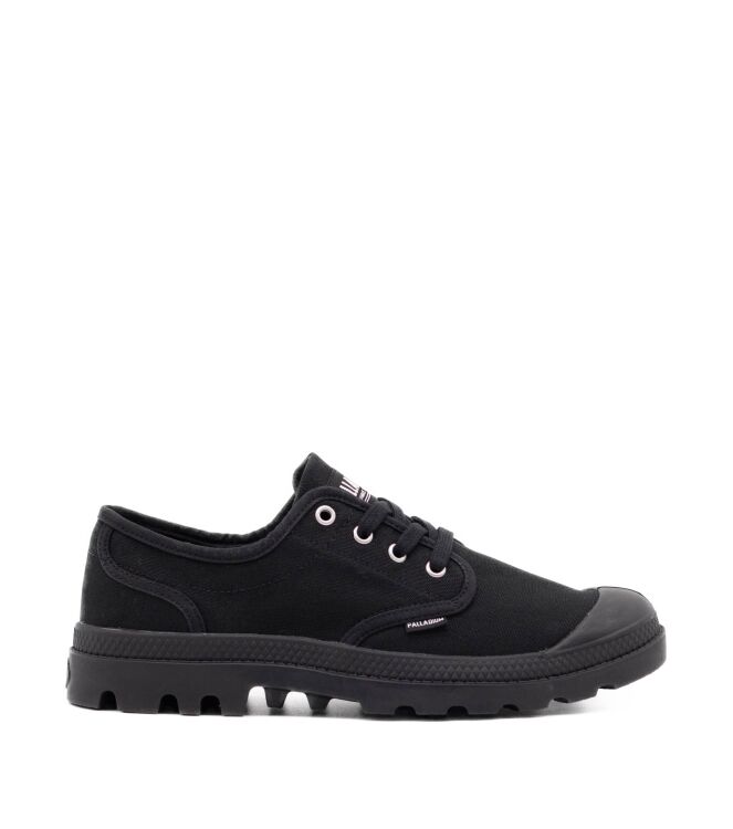 Palladium Palladium heren veterschoenen zwart Black/Black Palladium Heren Lage Veterschoenen in Zwart online kopen