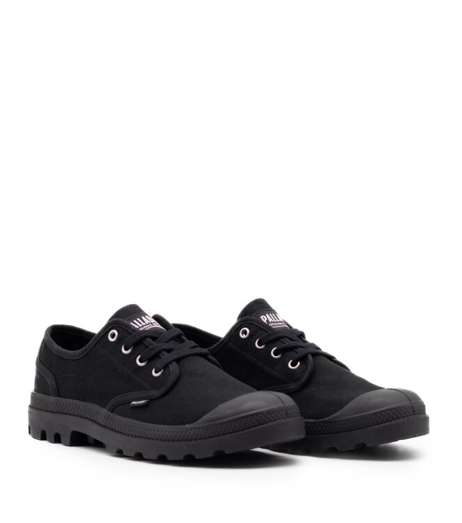Palladium Palladium heren veterschoenen zwart Black/Black Palladium Heren Lage Veterschoenen in Zwart online kopen