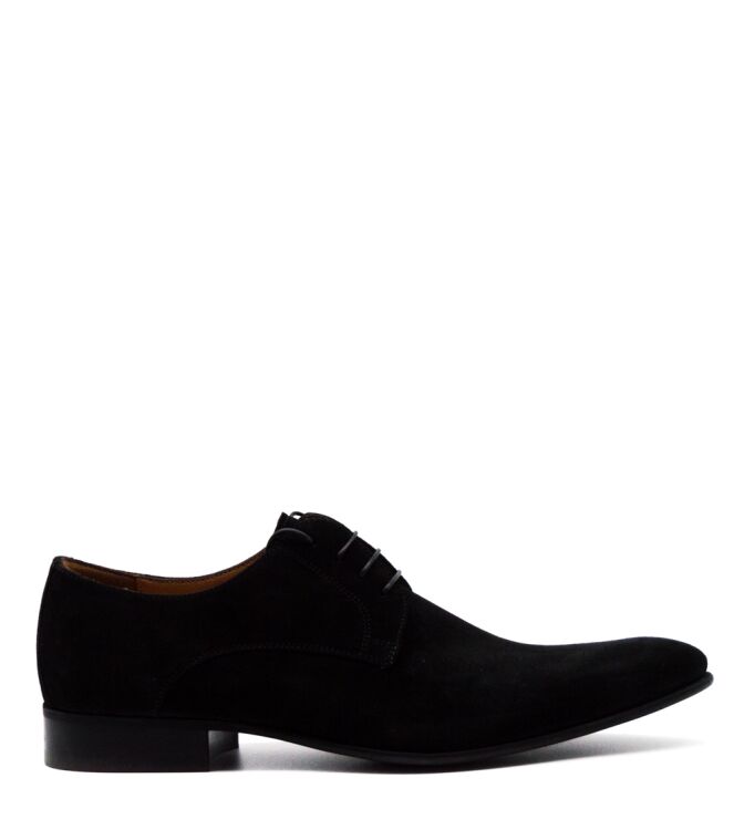Conhpol Heren veterschoenen zwart suede Black 00P28