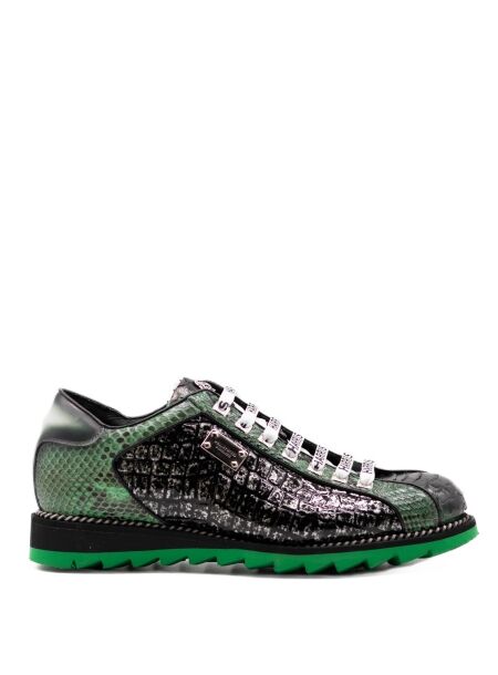 Harris Heren veterschoenen zwart groen