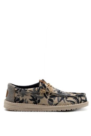 HeyDude heren veterschoenen grijs palm