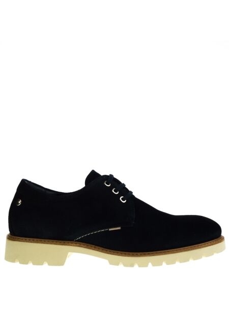 Panama jack Heren veterschoenen blauw suede