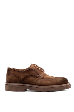 melik heren veterschoenen bruin suede