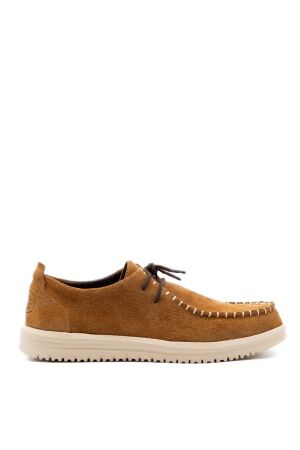 HeyDude heren veterschoenen bruin suede