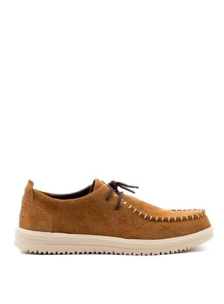 Heydude Heren veterschoenen bruin suede