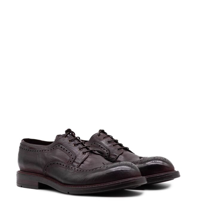 lemargo  Heren Veterschoenen Bruin Combi 