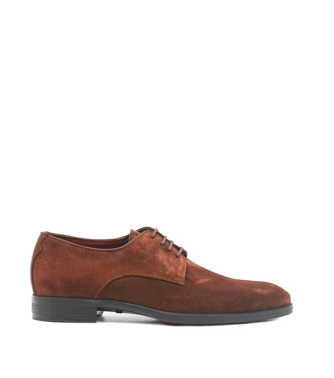 Greve Greve heren veterschoenen bruin suede Mustang Suede Greve Heren Casual Schoenen in Bruin online kopen