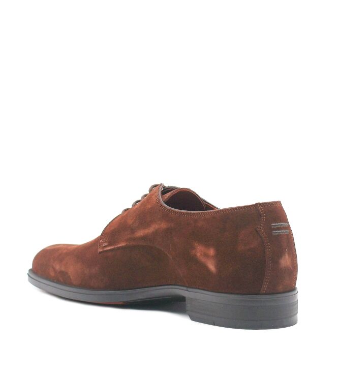 Greve Greve heren veterschoenen bruin suede Mustang Suede Greve Heren Casual Schoenen in Bruin online kopen