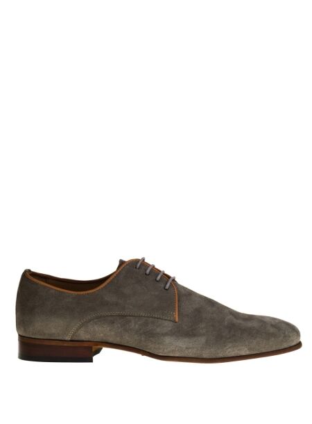 Melik Heren veterschoenen taupe suede