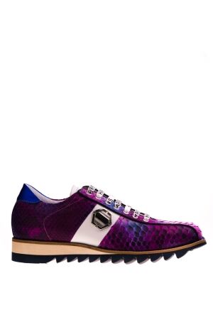 Harris heren veterschoenen multi roze