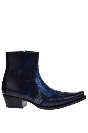 Sendra Boots heren western boots blauw