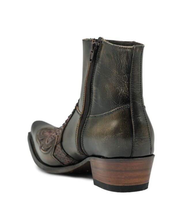 Sendra Boots Sendra Boots heren enkellaarsje bruin Denver Canela Piton Barr. Sendra Heren Western Laarzen in Bruin online kopen