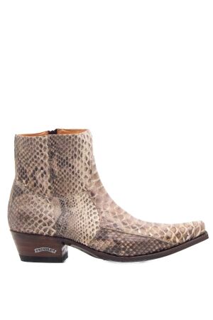 sendra boots heren westenboots naturel python