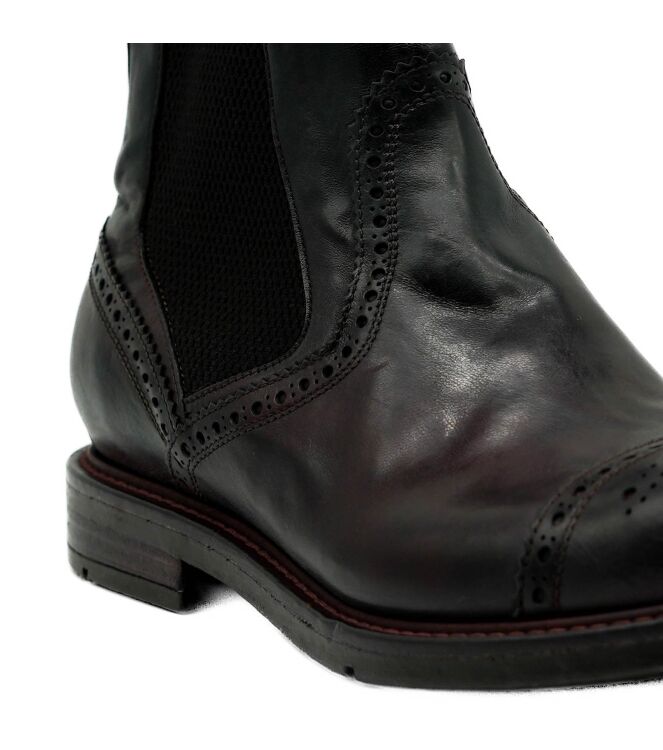 lemargo lemargo heren enkelboots donker rood Horse Mosto Aldo T.Moro lemargo Heren Enkelboots Donker Rood