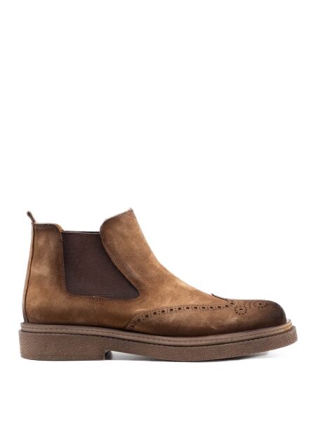 Melik Heren chelseaboots bruin suede