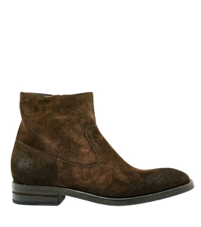 Fabrizio Silenzi Fabrizio Silenzi heren chelseaboots bruin suede Wrinkle Mogano Fabrizio Silenzi Heren Chelseaboots Bruin Suede
