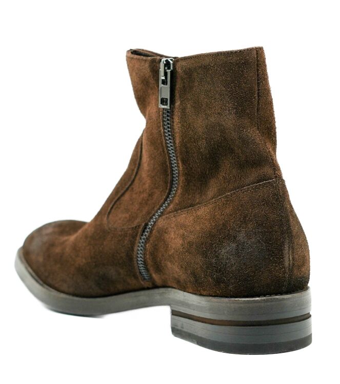 Fabrizio Silenzi Fabrizio Silenzi heren chelseaboots bruin suede Wrinkle Mogano Fabrizio Silenzi Heren Chelseaboots Bruin Suede