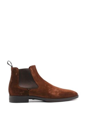 Greve heren chelsea boots bruin suede