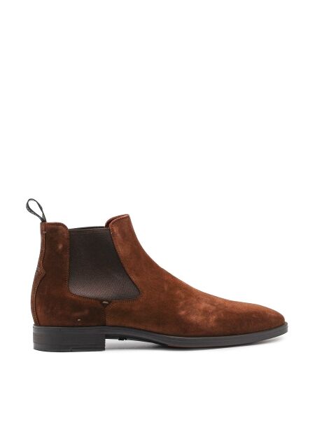 Greve Heren chelsea boots bruin suede