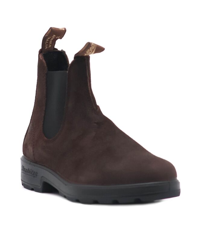 blundstone blundstone heren chelseaboots donker bruin Dark Brown Waxed Suede (H) blundstone Heren Chelseaboots Donker Bruin