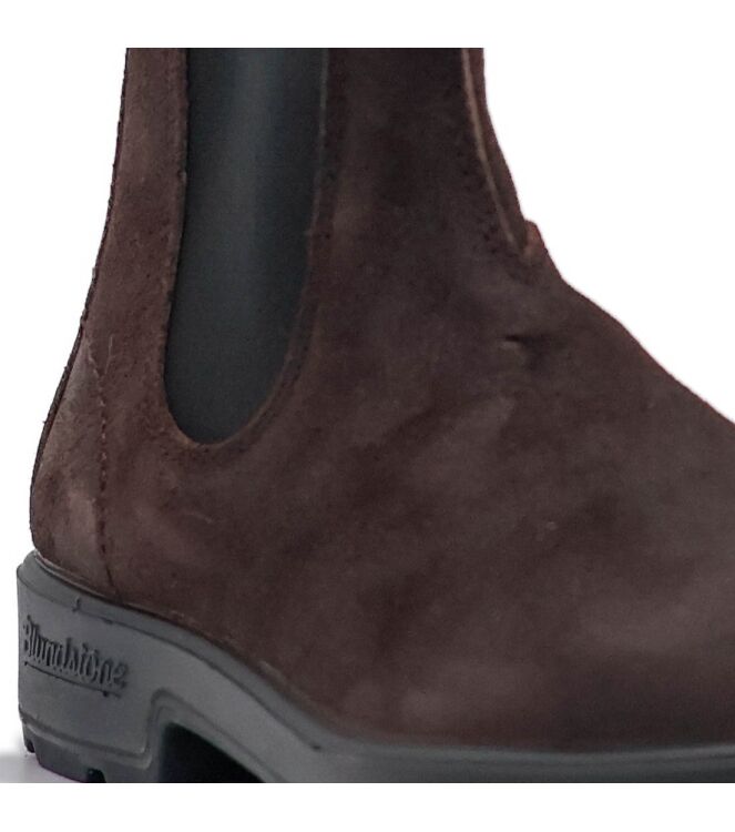 blundstone blundstone heren chelseaboots donker bruin Dark Brown Waxed Suede (H) blundstone Heren Chelseaboots Donker Bruin