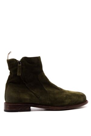 Cordwainer heren enkelboots groen suede