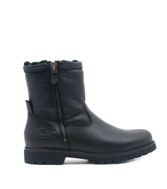 Panama Jack Panama Jack heren enkellaarzen gevoerd zwart Napa Grass Negro Panama Jack Heren Enkellaarzen Gevoerd in Zwart online kopen