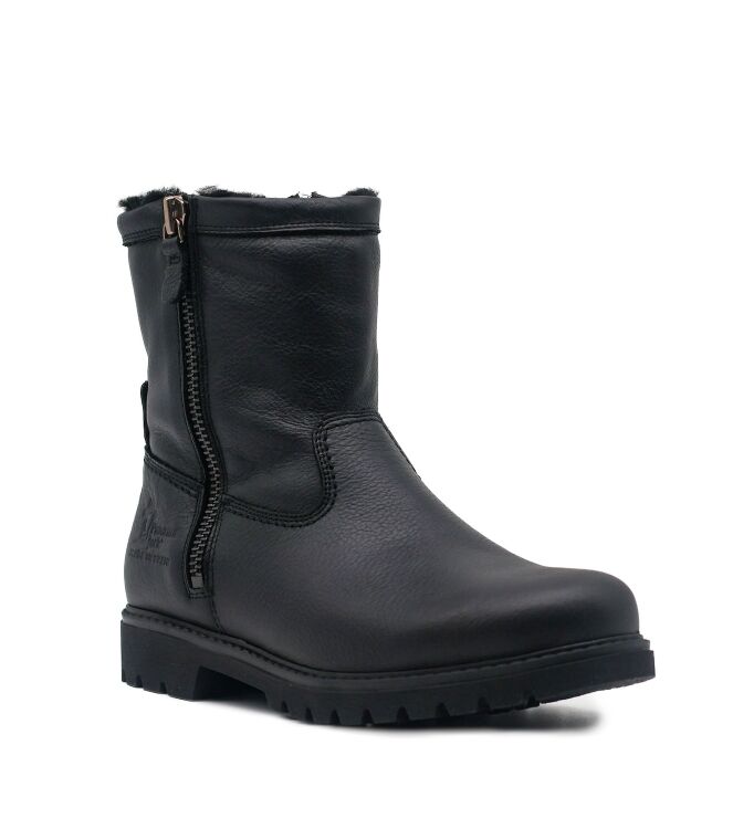 Panama Jack Panama Jack heren enkellaarzen gevoerd zwart Napa Grass Negro Panama Jack Heren Enkellaarzen Gevoerd in Zwart online kopen