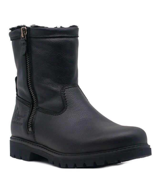 Panama Jack Panama Jack heren enkellaarzen gevoerd zwart Napa Grass Negro Panama Jack Heren Enkellaarzen Gevoerd in Zwart online kopen