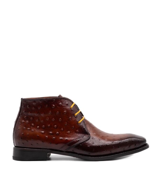 Harris Harris heren veterschoenen bruin St Str Bianco Rifin Cuoio Ross Harris Heren Halfhoge Veterschoenen in Bruin online kopen