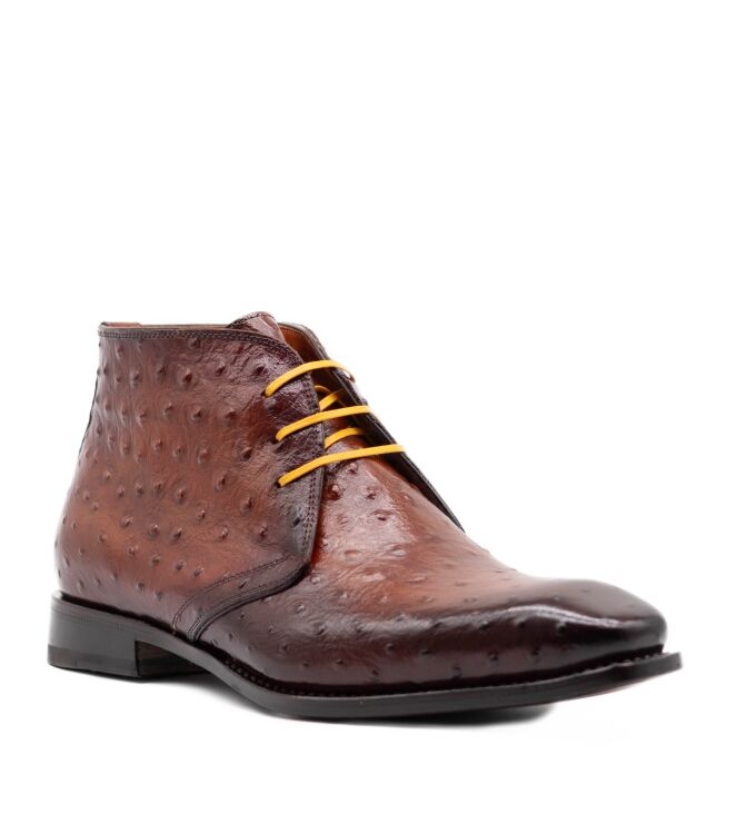 Harris Harris heren veterschoenen bruin St Str Bianco Rifin Cuoio Ross Harris Heren Halfhoge Veterschoenen in Bruin online kopen
