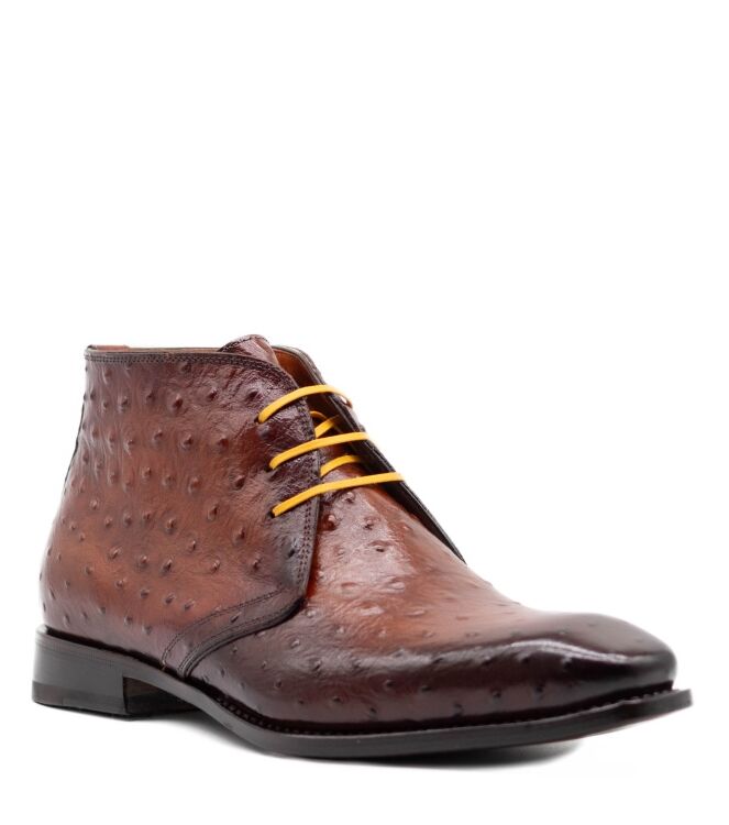 Harris Harris heren veterschoenen bruin St Str Bianco Rifin Cuoio Ross Harris Heren Halfhoge Veterschoenen in Bruin online kopen
