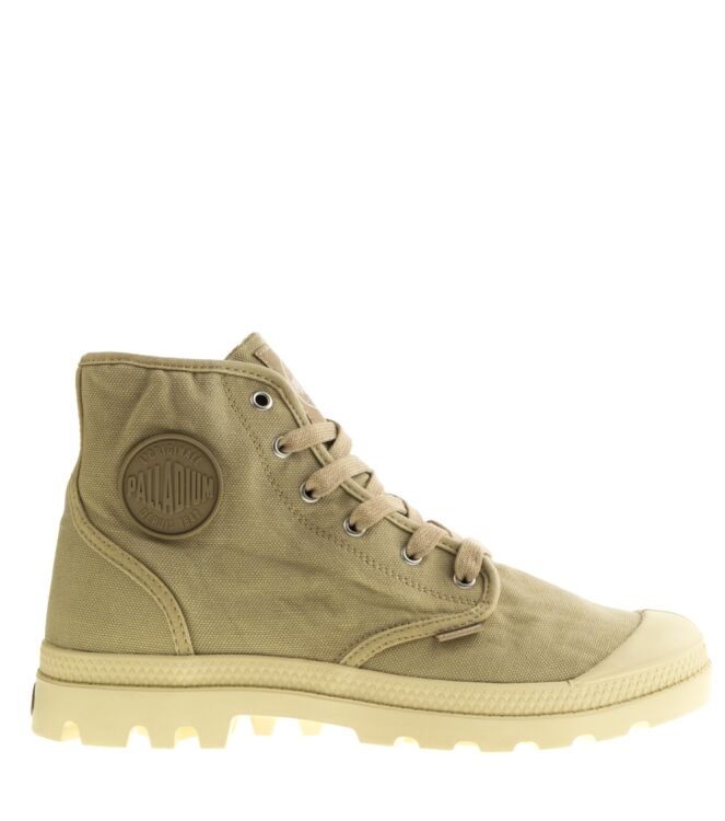 Palladium halfhoge heren veterschoen beige 05 beige Direct leverbaar uit de webshop van www.taft.nl/