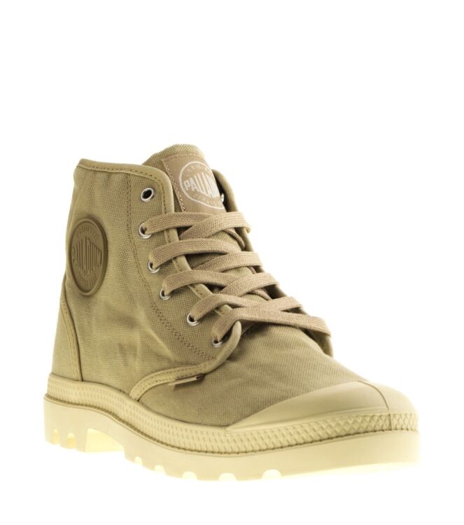 Palladium halfhoge heren veterschoen beige 05 beige Direct leverbaar uit de webshop van www.taft.nl/