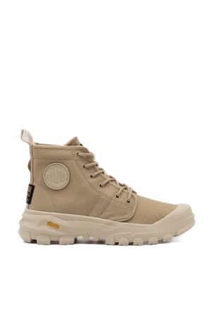palladium heren halfhoge veterboots beige
