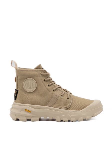 Palladium Heren halfhoge veterboots beige