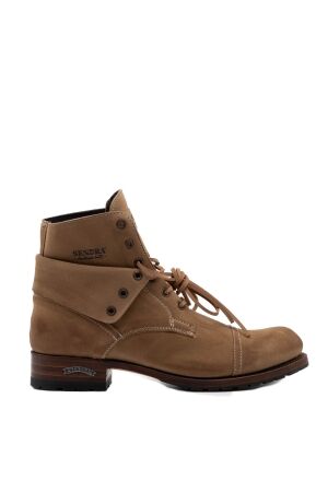 Sendra Boots heren veterschoenen beige suede