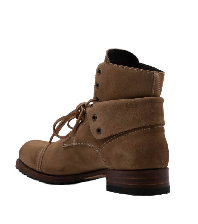 Sendra Boots heren veterschoenen beige suede 05 beige Direct leverbaar uit de webshop van www.taft.nl/