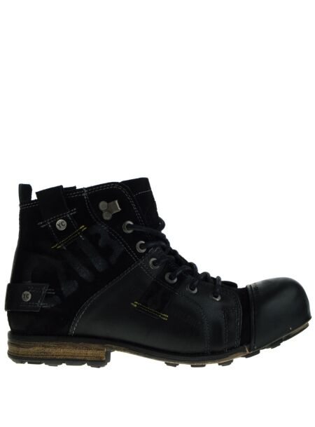 Yellow cab Heren veterschoenen zwart