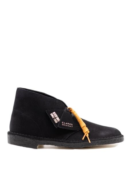 Clarks originals Heren veterschoenen zwart suede