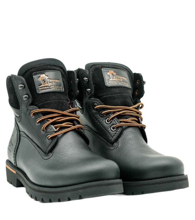 Panama Jack Panama Jack heren veterschoenen zwart Napa Grass Negro Panama Jack Heren Halfhoge Veterschoenen in Zwart online kopen