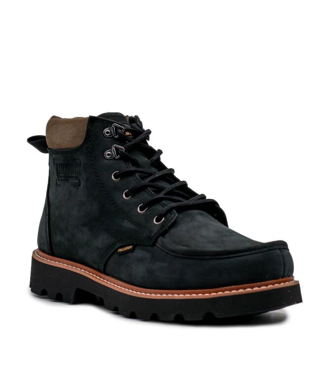 Palladium Palladium heren veterschoenen zwart Black Palladium Heren Halfhoge Veterschoenen in Zwart online kopen