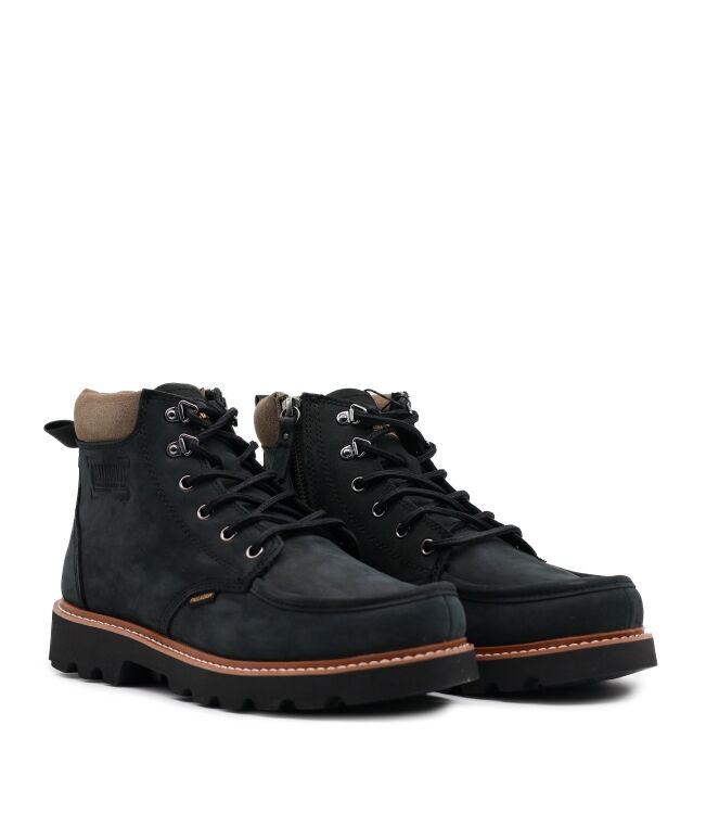 Palladium Palladium heren veterschoenen zwart Black Palladium Heren Halfhoge Veterschoenen in Zwart online kopen