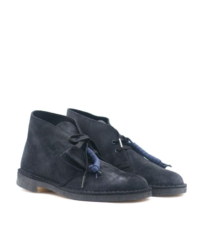 Clarks Originals Clarks Originals heren veterschoenen zwart suede Ink Suede Clarks Originals Heren Halfhoge Veterschoenen in Blauw online kopen