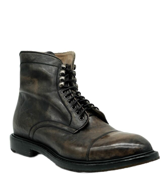 Lemargo Heren Halfhoge Veterschoenen in Grijs online kopen