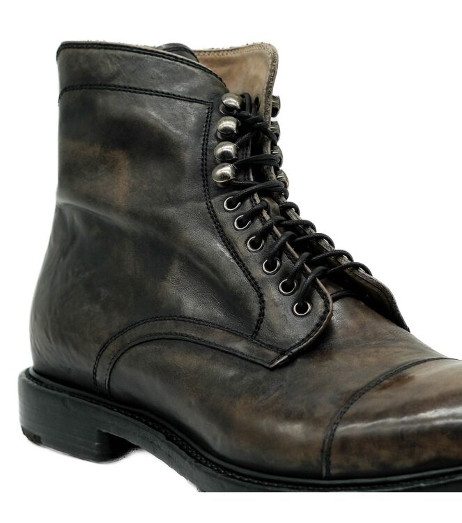 Lemargo Heren Halfhoge Veterschoenen in Grijs online kopen